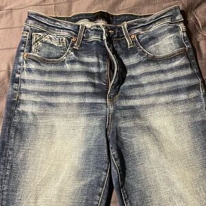 Buckle black ankle skinny